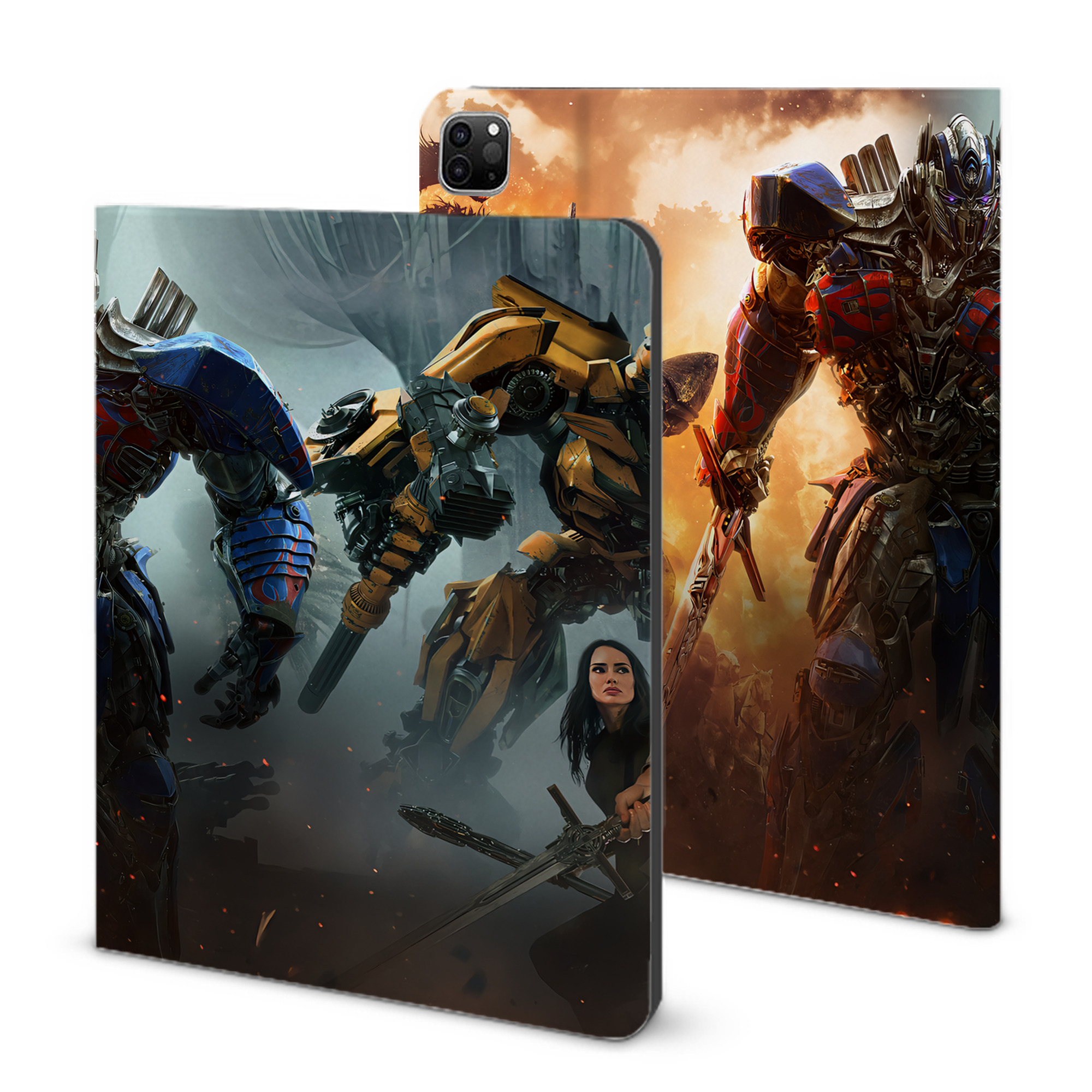 （画像用） Transformers トランスフォーマー IPad ケース ブック型 PUレザー TPU 耐衝撃 軽量 薄型 ペン収納なし 全面保護 IPad 各モデル対応